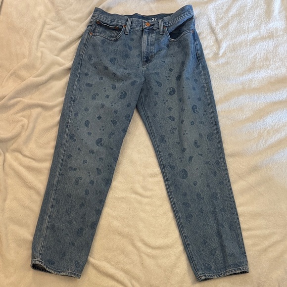 J. Crew Denim - Blue Paisley Yong yang print J Crew boyfriend slouchy pants
